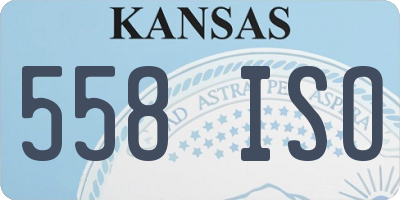 KS license plate 558ISO