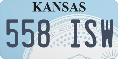 KS license plate 558ISW