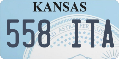 KS license plate 558ITA