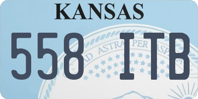 KS license plate 558ITB