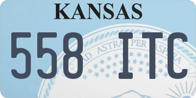 KS license plate 558ITC