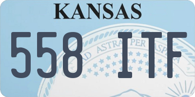 KS license plate 558ITF