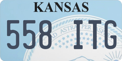 KS license plate 558ITG