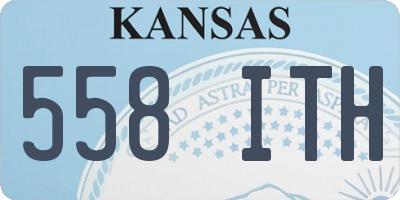 KS license plate 558ITH