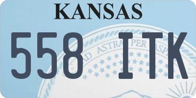 KS license plate 558ITK