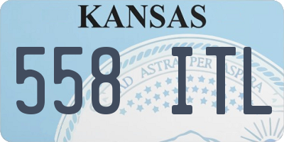 KS license plate 558ITL