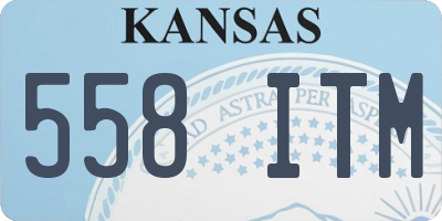 KS license plate 558ITM