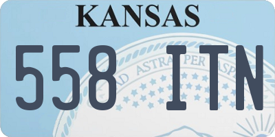 KS license plate 558ITN