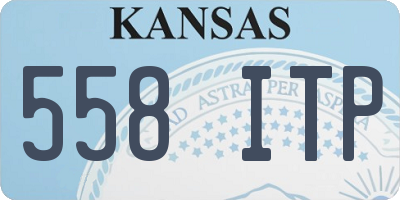 KS license plate 558ITP