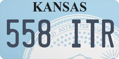 KS license plate 558ITR