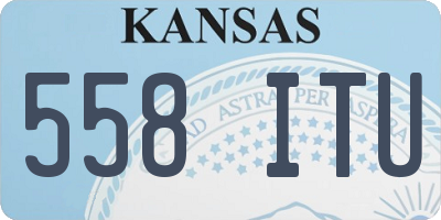 KS license plate 558ITU