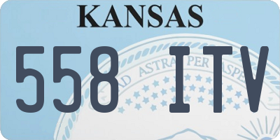 KS license plate 558ITV