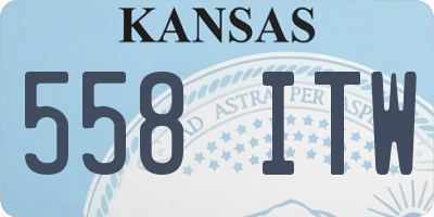 KS license plate 558ITW