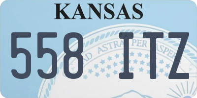 KS license plate 558ITZ