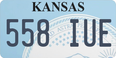 KS license plate 558IUE