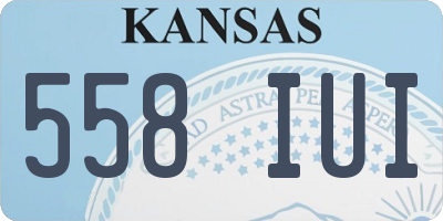 KS license plate 558IUI