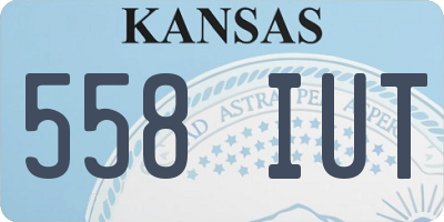 KS license plate 558IUT