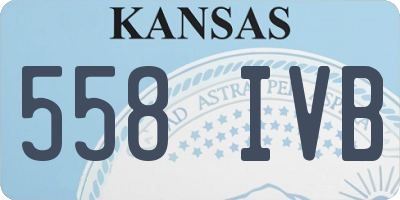 KS license plate 558IVB