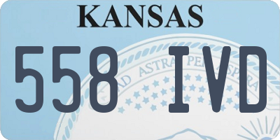 KS license plate 558IVD