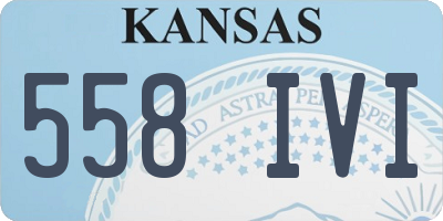 KS license plate 558IVI
