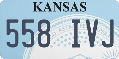 KS license plate 558IVJ
