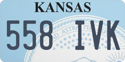 KS license plate 558IVK