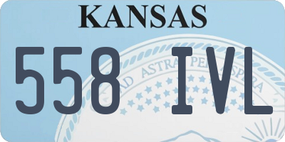KS license plate 558IVL