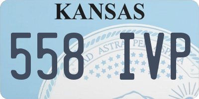 KS license plate 558IVP