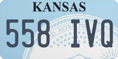 KS license plate 558IVQ