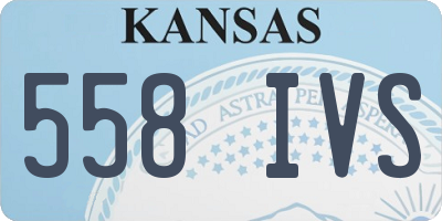 KS license plate 558IVS