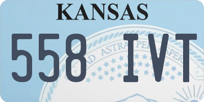 KS license plate 558IVT