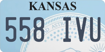 KS license plate 558IVU