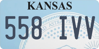 KS license plate 558IVV