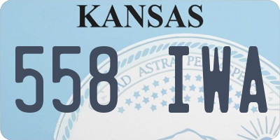 KS license plate 558IWA