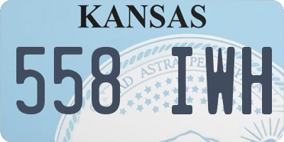 KS license plate 558IWH