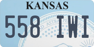 KS license plate 558IWI