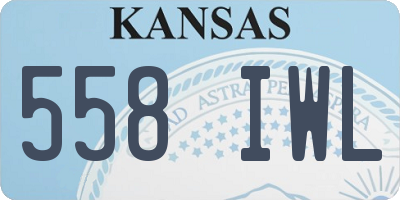 KS license plate 558IWL