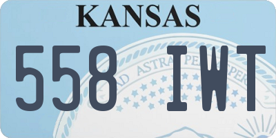 KS license plate 558IWT