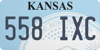 KS license plate 558IXC