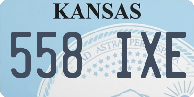 KS license plate 558IXE