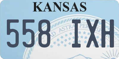 KS license plate 558IXH