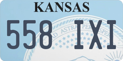 KS license plate 558IXI