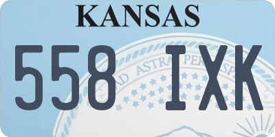 KS license plate 558IXK