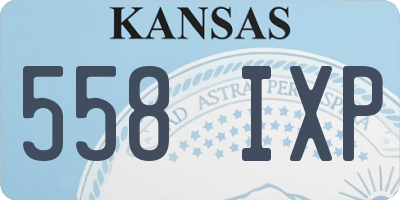 KS license plate 558IXP