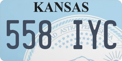 KS license plate 558IYC