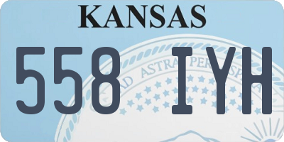KS license plate 558IYH