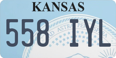 KS license plate 558IYL