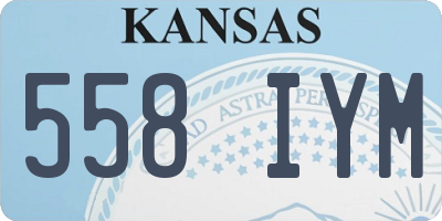 KS license plate 558IYM
