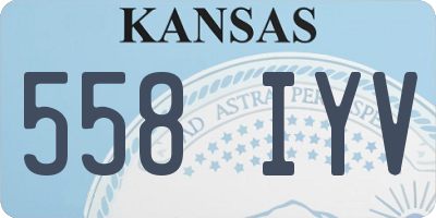 KS license plate 558IYV
