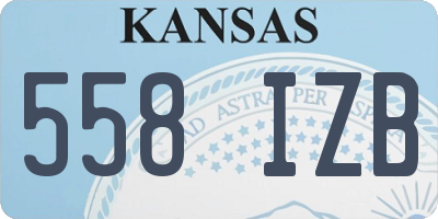 KS license plate 558IZB